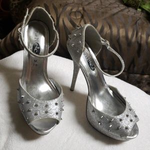 Silver Glitter Rue 21 Heels